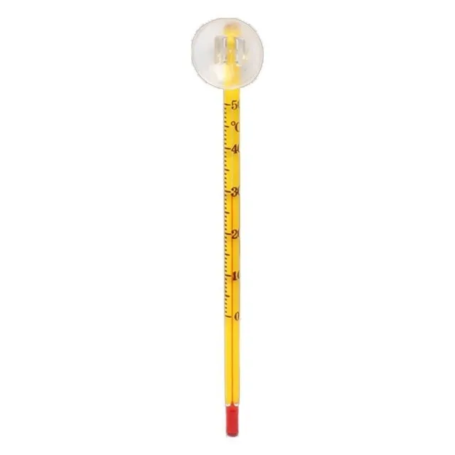 Aquarium thermometer with suction cup