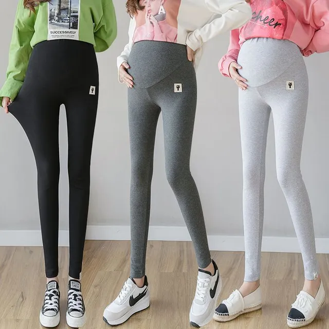 Maternity comfortable leggings with high waist