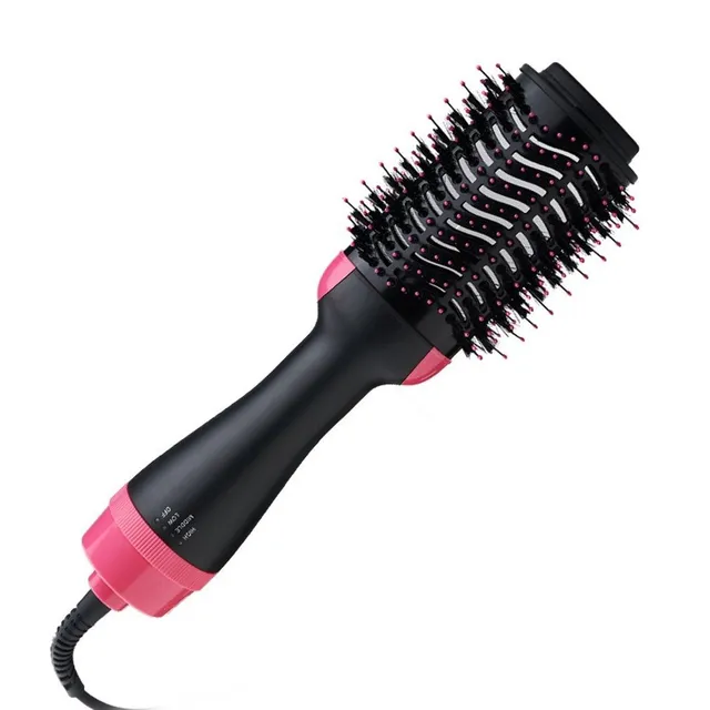 3-in-1 Heat Brush - Hair Dryer, Comb and Curling Iron