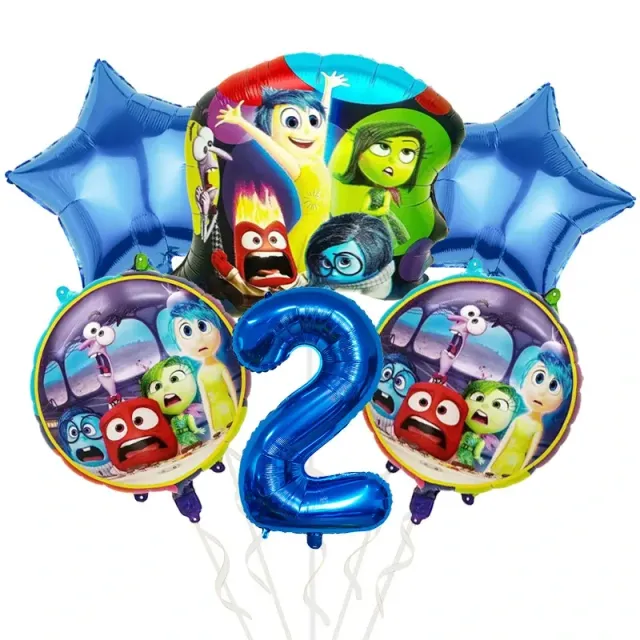 Décorations de fête d'anniversaire pour enfants et vaisselle jetable sur le thème du film d'animation préféré Vice-Versa 2 - Inside Out 2