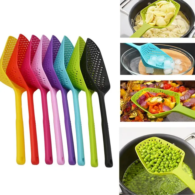 Perforated plastic scoop