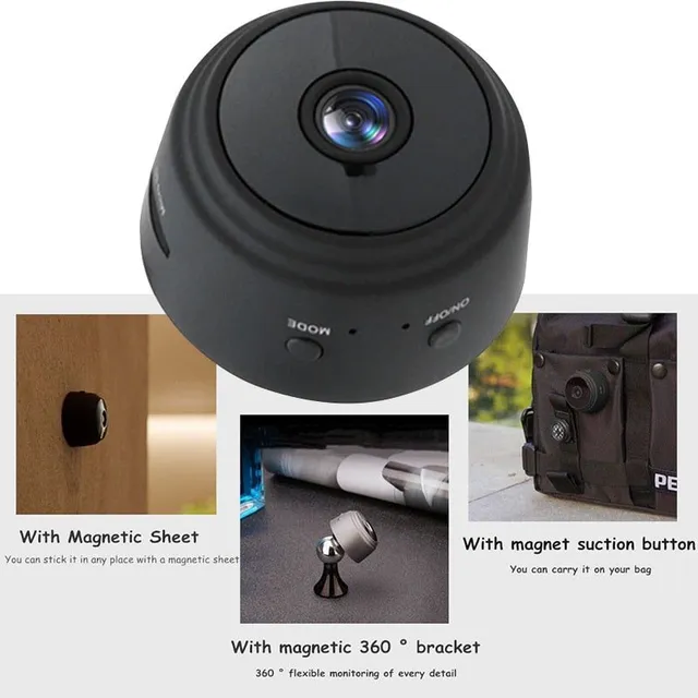 Noua cameră IP WiFi Mini A9 pentru exterior, versiunea de noapte, microcameră, videocameră