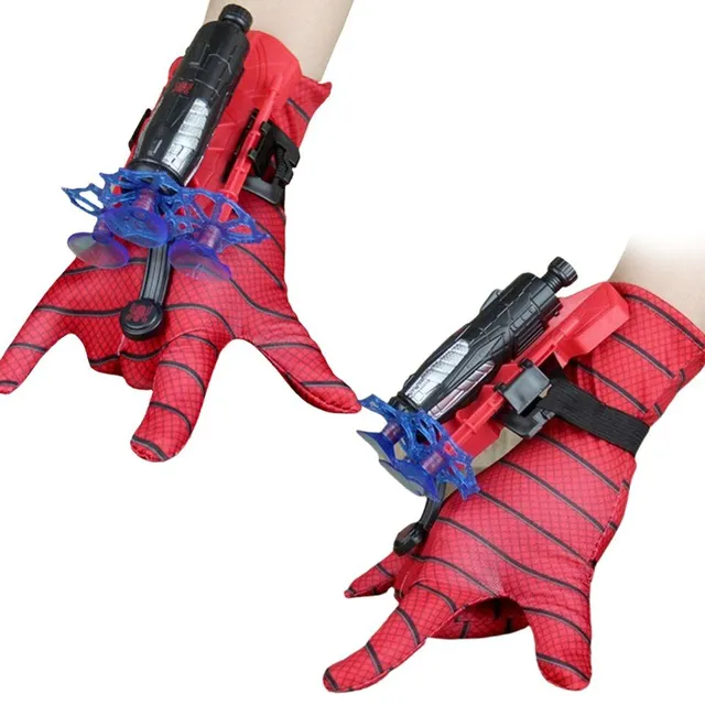 Stylish glove spider-man with ejection plugs