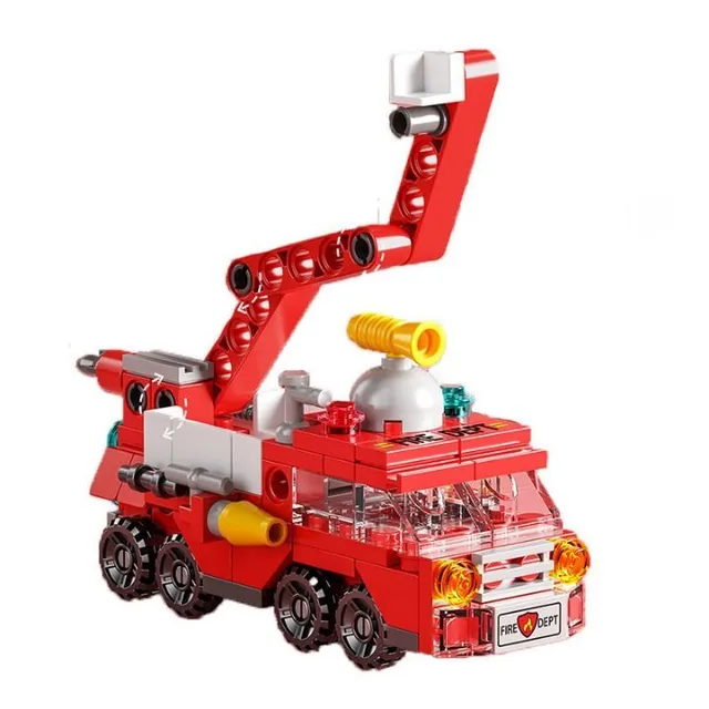 Grand ensemble de construction pour enfants Pompiers