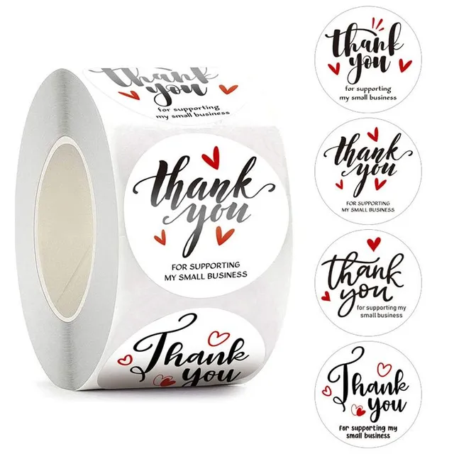 Cute thank you round stickers for Agni gift wrapping