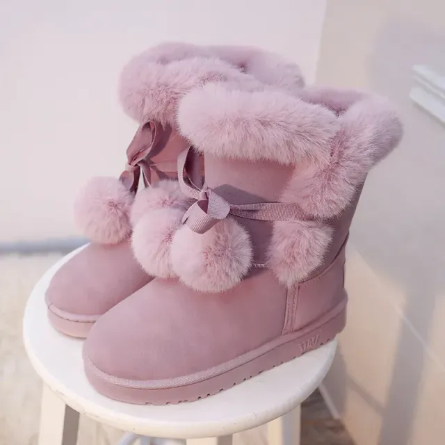 Zimowe buty śnieżne dla kobiet z ciepłymi zwierzętami, zams