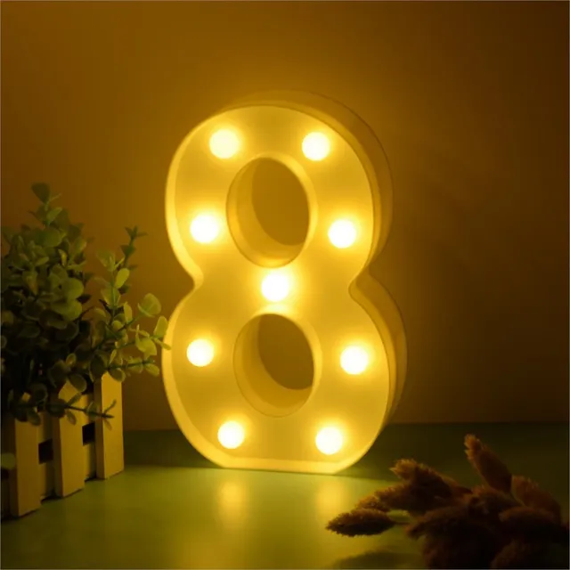 Illuminated LED digits