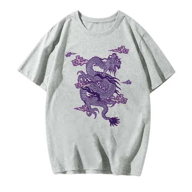 T-shirt stylé pour femme avec imprimé Dragon