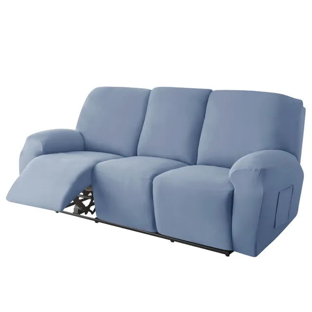 8 sztWielka aksamitna sofa - Pranie na 3-osobowe łó