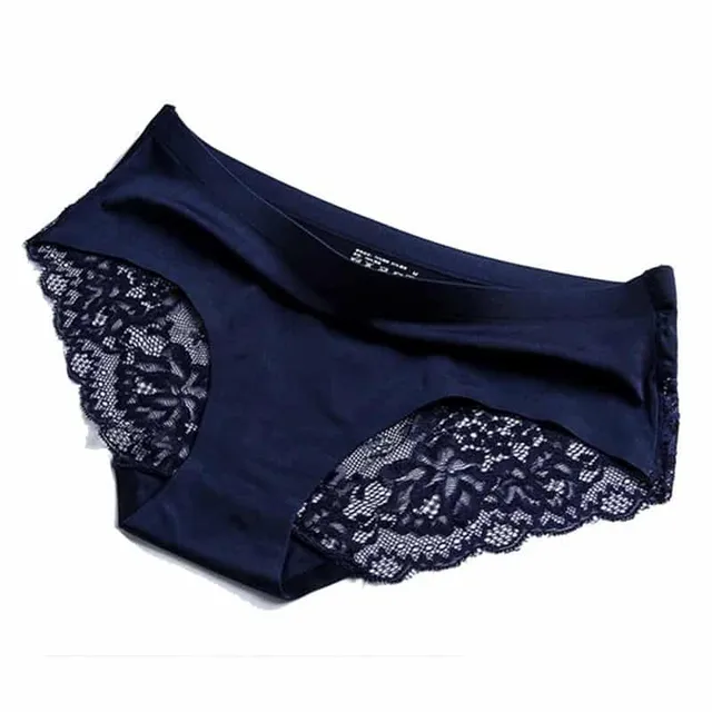 Seamless panties with lace Jemma m style-1-blue