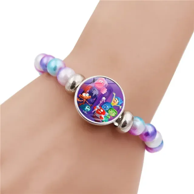 Colorful baby bead bracelet with pictured figure from a fairy tale In the head 2 - Inside Out 2