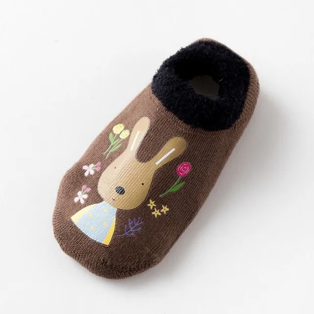 Detské bavlnené protišmykové ponožky 2 s