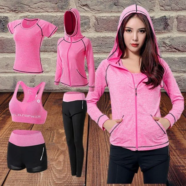 Set fitness fashion pentru femei - set 5 piese