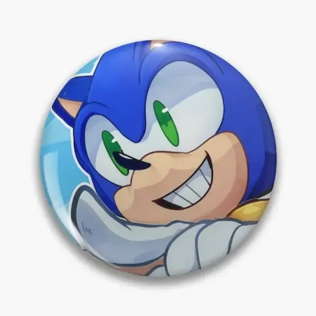 Broche infantil de moda con cuello metálico del popular erizo Sonic