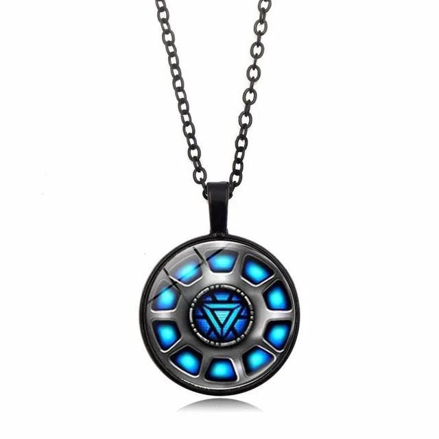 Stylish necklace with pendant Tony Stark - Ironman heart reactor