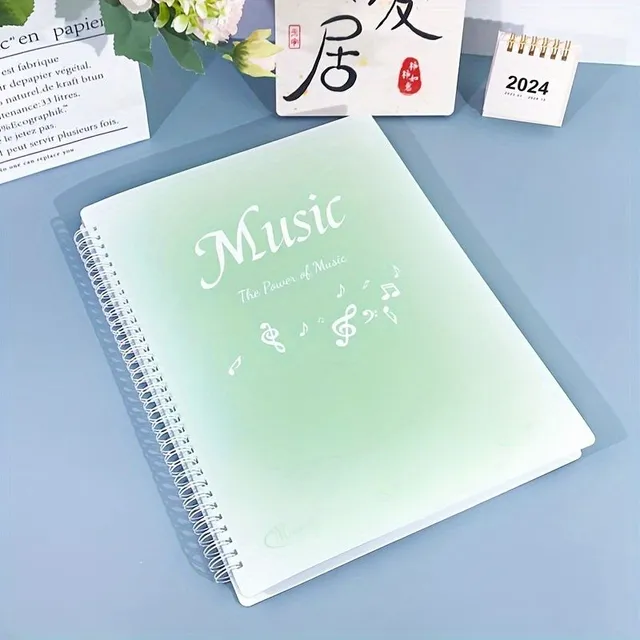 1pcs 20 Leaves 40 Page A4 Folder Notes Waterproof Folder On Music Presentation 4 Styles Optional 24 Cm * 32 Cm / 9.45 Inches * 12,6 Inches