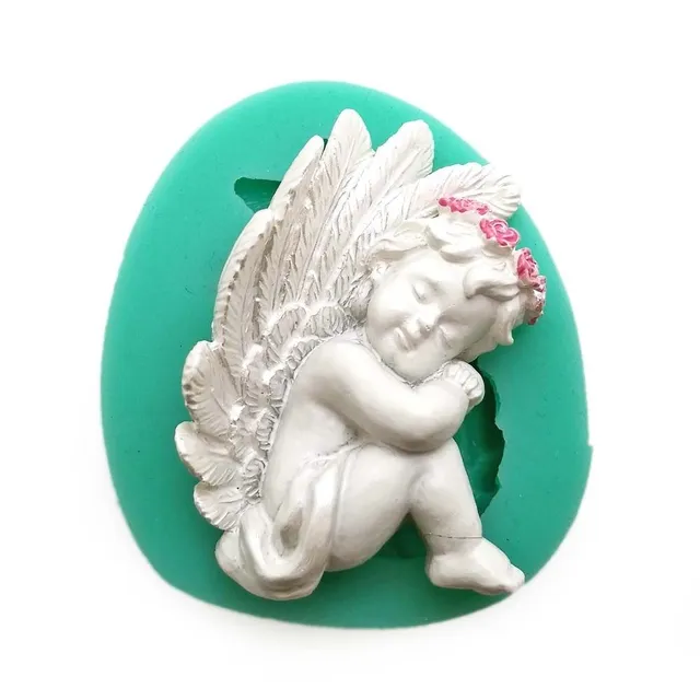 3D silicone mould in the shape of an angel