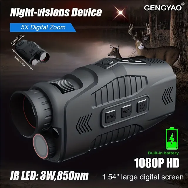 Nocny wzrok lornetka - 1080P HD z 5x zoomem cyfr