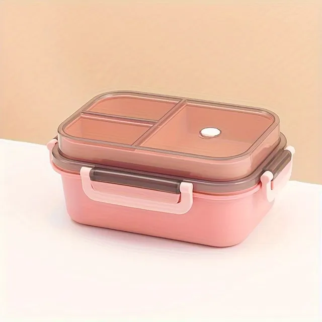 Practical two-storey microwave food box with spoon