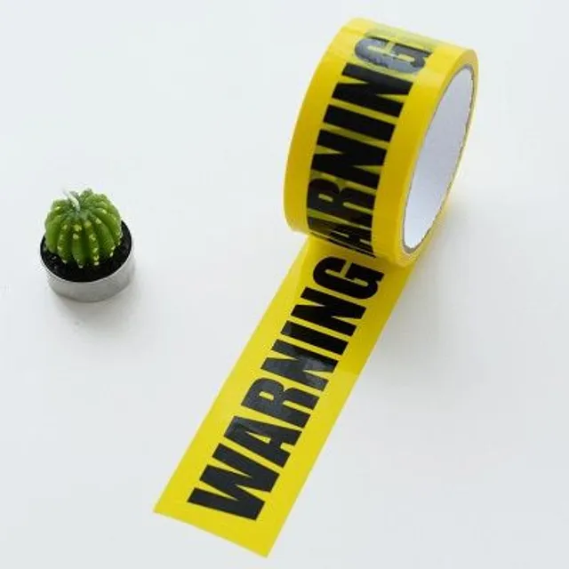 Trendy decorative tape for Halloween with scary inscription