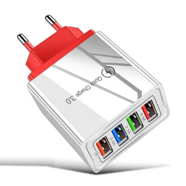 Gyorstöltő adapter 4 USB port