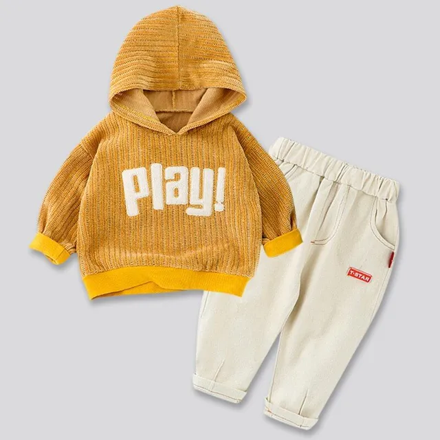 Tuta "Play" da bambino con cappuccio e pantaloni (età 12M-5YRS)