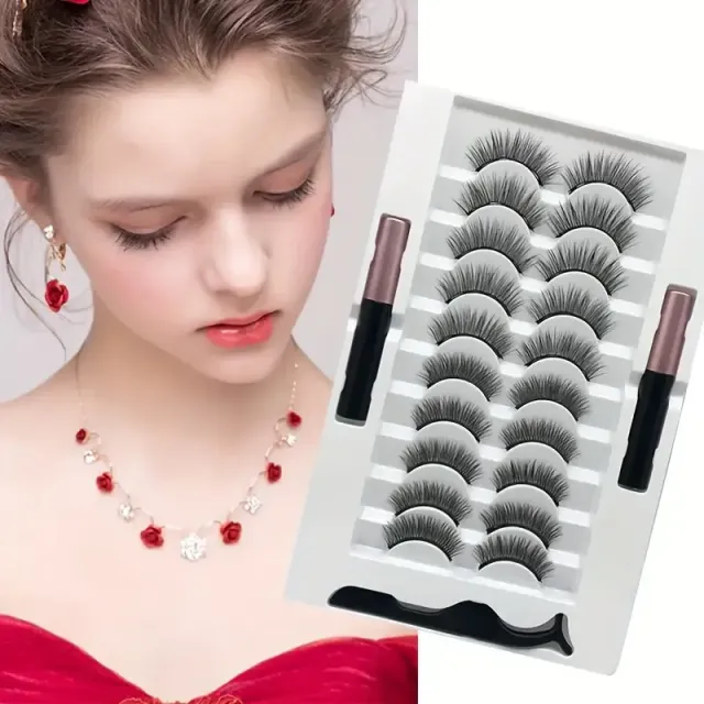 Magnetic Eye Lines And Algae, fluffy Algae Magnetic Algae Natural, 10 Couples Artificial Algae Magnetic, No Necessity Adhesives, Magnetic Algae Natural Looking And Repeatedly Applicable Best Magnetic Algae