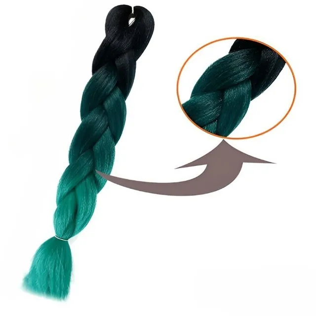Luxury coloured ladies braids