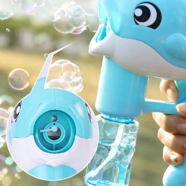 Dolphin-shaped automatic electric baby super bubbler