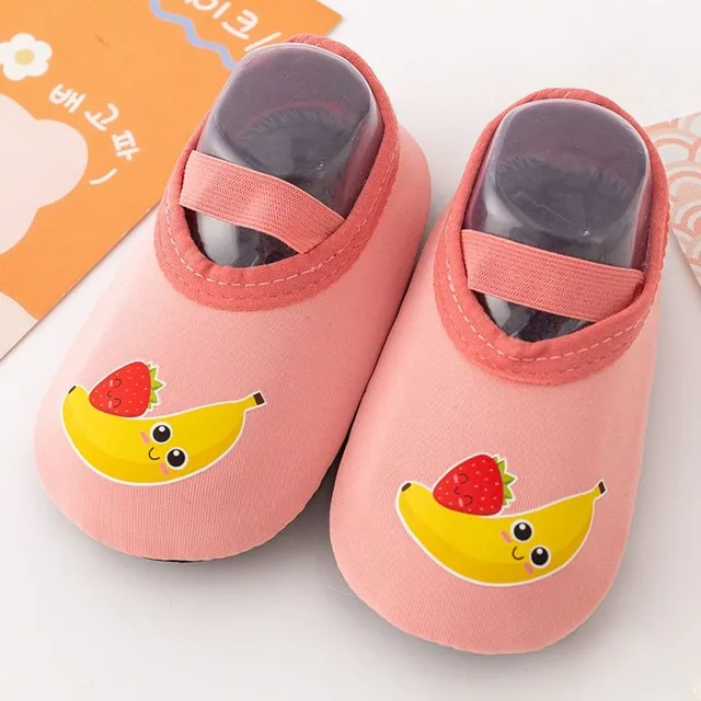 Children's original modern stylish barefoot shoes with motif of fruit and vegetables Mae
