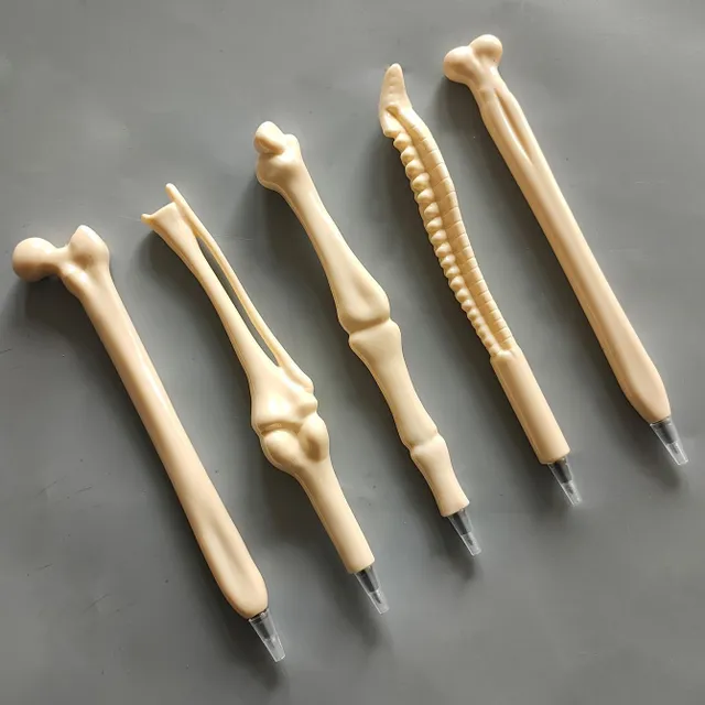 5pcs/set Bone pen with extension tip - fun gift for doctors, nurses and to the office