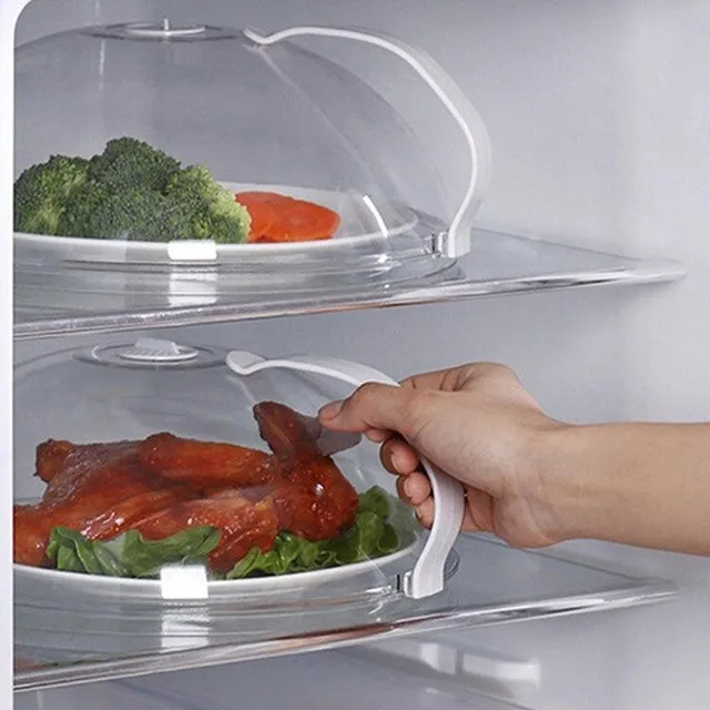 Practical lid with tray for food and meal