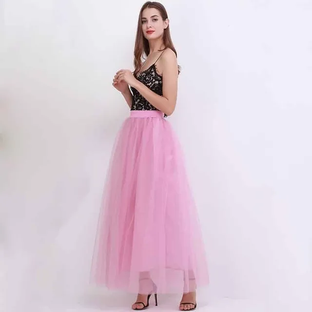 Women's tulle maxi skirt