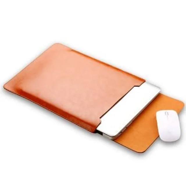 Leatherette case for Macbook Air light-brown new-pro-13-touch-bar