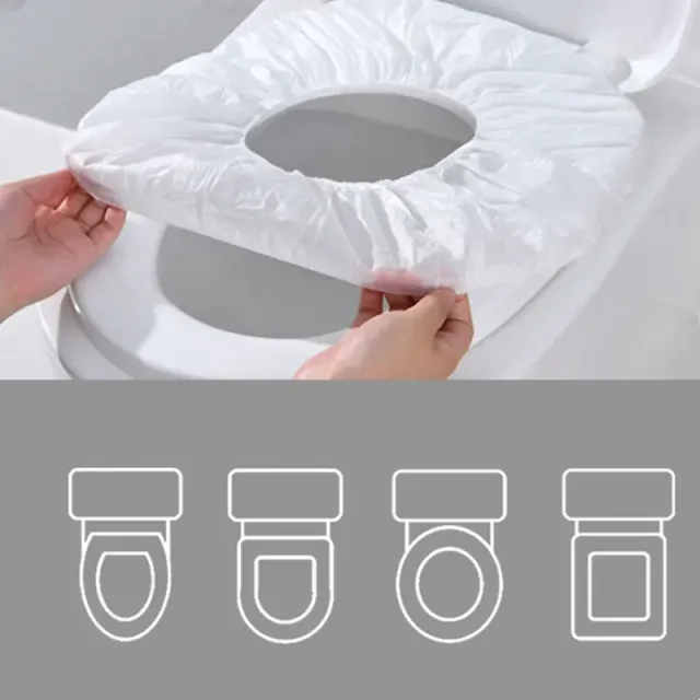 5/10 disposable toilet seat covers - Biodegradable, suitable for travel