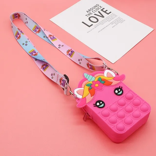 Baby bubble pop-it bag - Unicorn