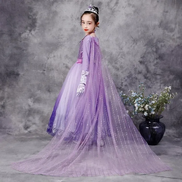 Robe de princesse Elsa pour fille du film Frozen 2