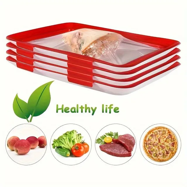 Foldable and repeatedly applicable food container with lid - airtight food storage bowl