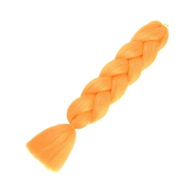 Kanekalonové jednobarevné copánky 0 cm světle Margarett oranzova