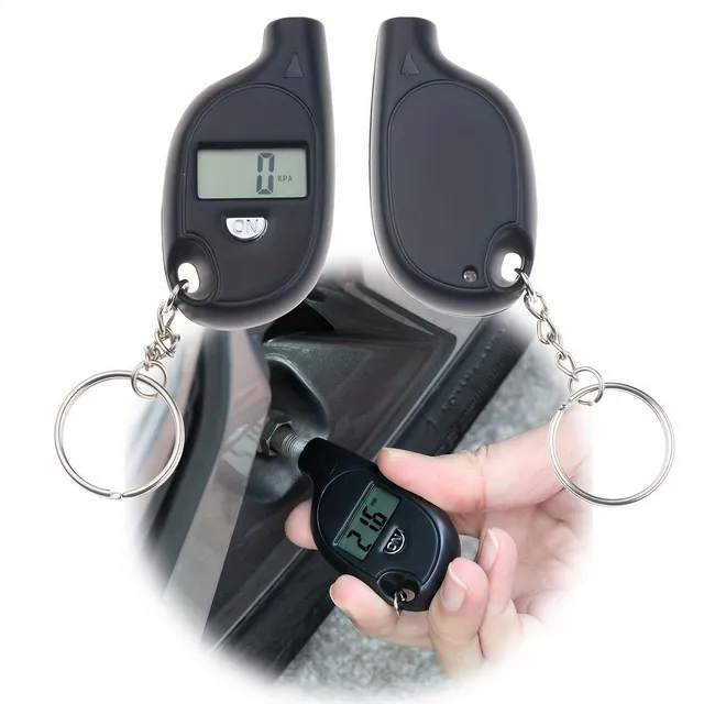 Universal digital LCD tyre pressure meter