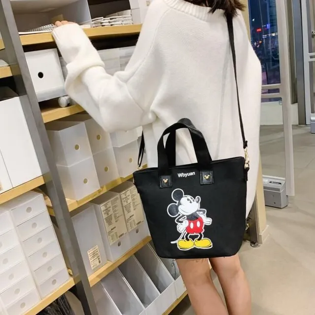 Beautiful baby backpack with Minnie and Mickey Mouse style23 31x24x14cm