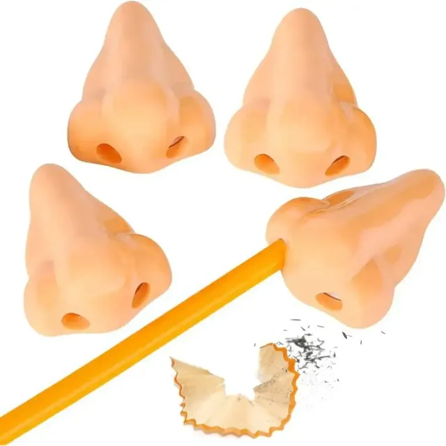 Fun pencil sharpeners in the shape of a nose for children