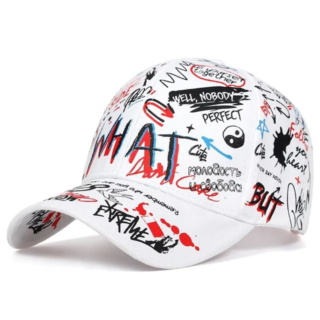 Unisex stylish cap with Graffiti print