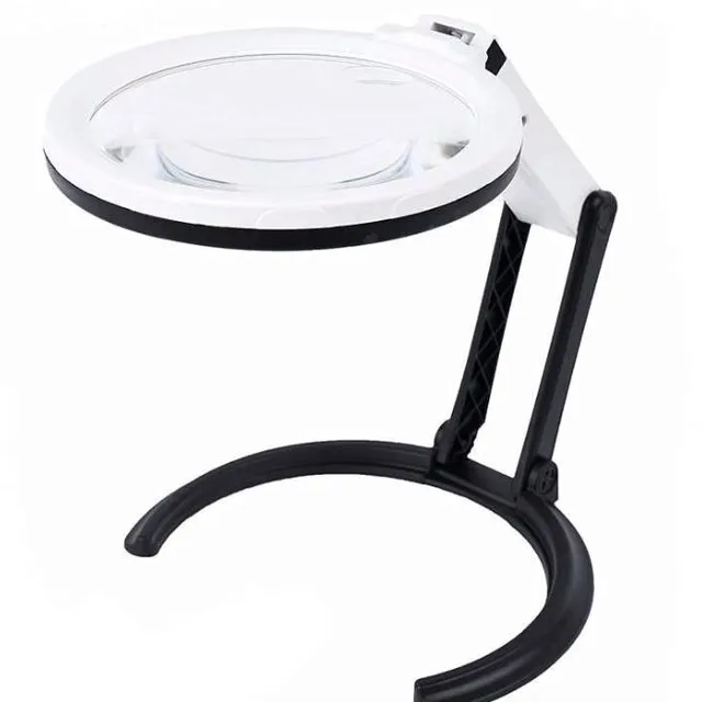 BST Magnifying table magnifying magnifying glass with 12LED lights