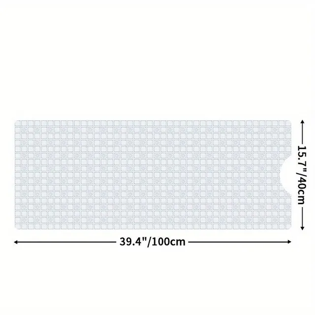 Extremely long non-slip bath mat (120 cm)
