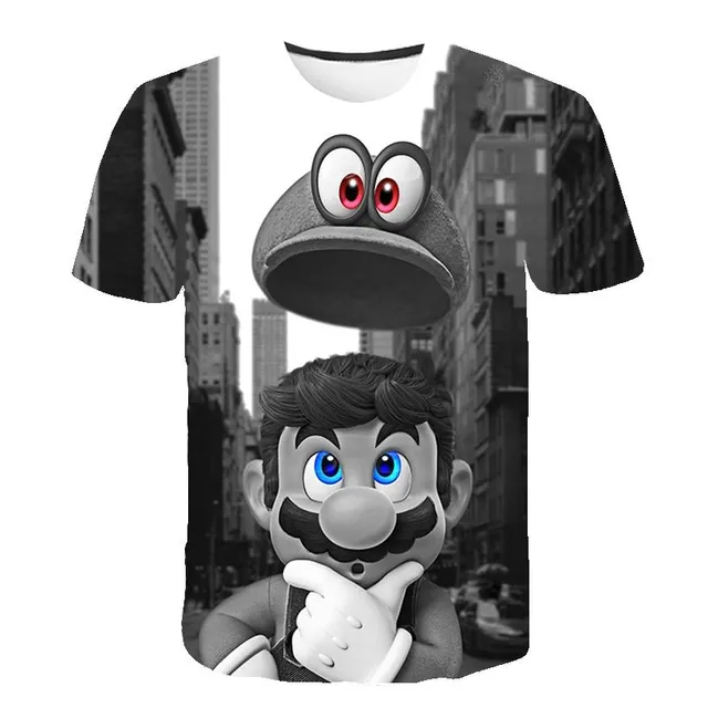 Frumos copil T-shirt cu imprimare 3D Mario 3122 4 roky