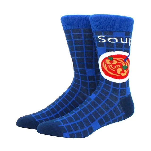Pánské vtipné barevné ponožky na zimu
