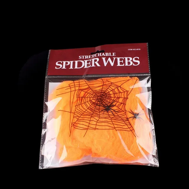 Spooky decorative wind-up spider web for Halloween