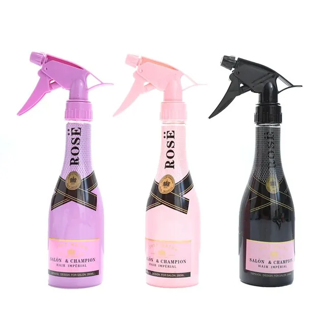 Bottle with champagne sprayer