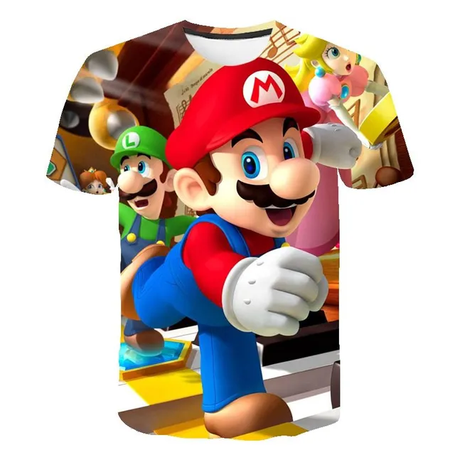 Tricou pentru copii cu design trendy cu Super Mario